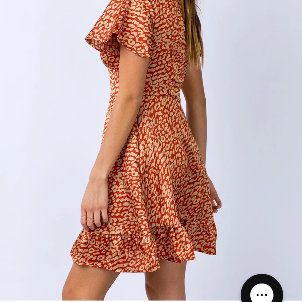 Andreas mini red and gold dress - Picture 2 of 3